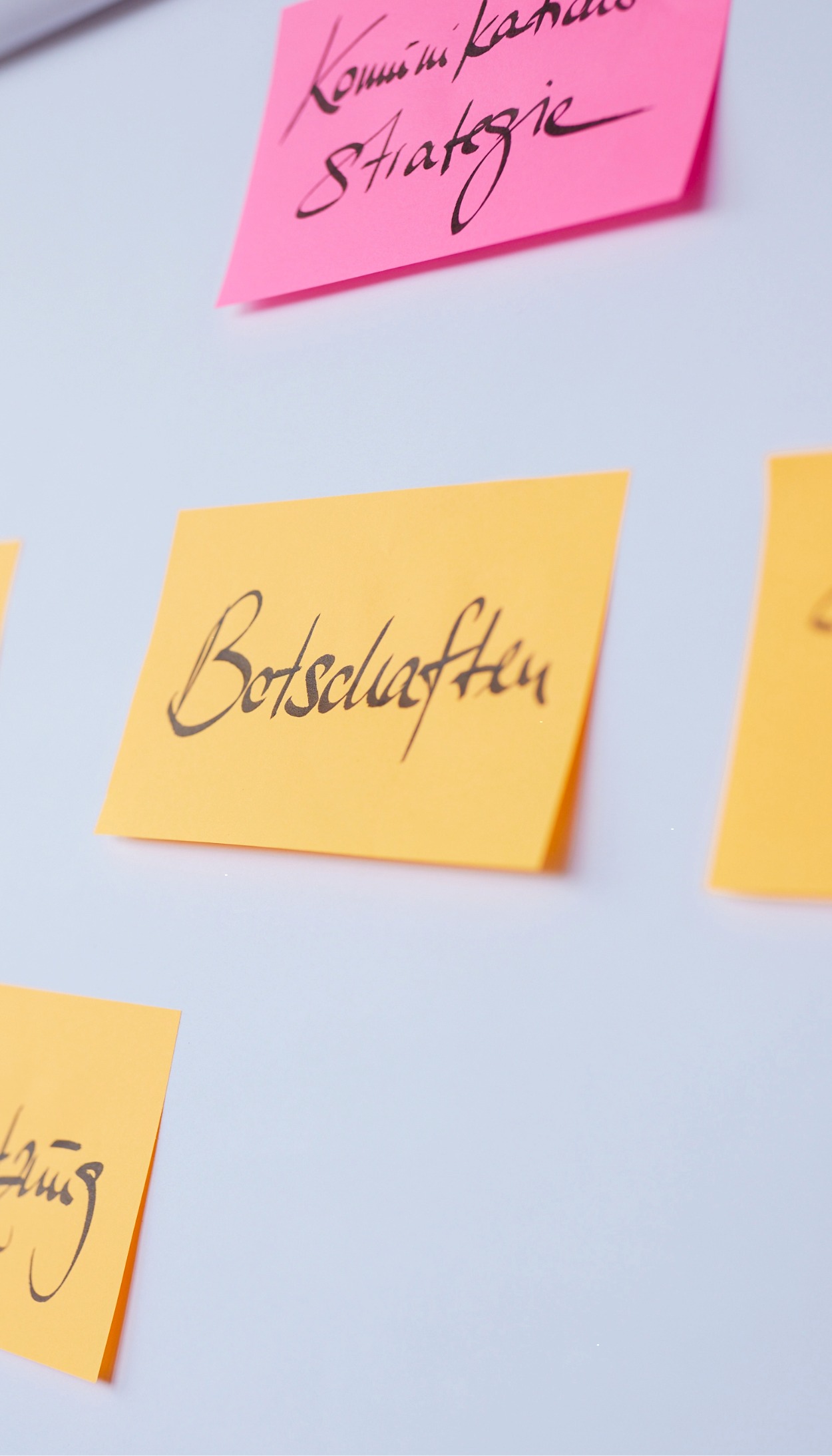 Flipchart mit Storytelling und Botschaften in der strategischen Kommunikation